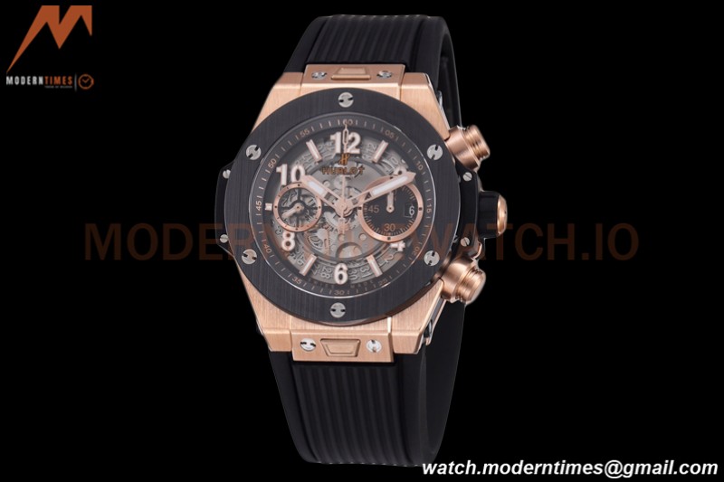Hublot - Big Bang Unico 44mm Cermic RG/RU Blk/Ske BBF A1280