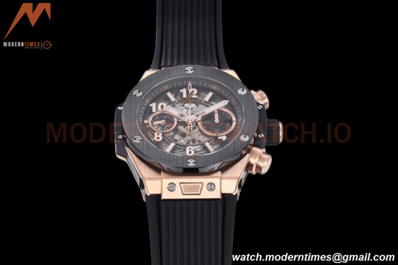 Hublot - Big Bang Unico 44mm Cermic RG/RU Blk/Ske BBF A1280