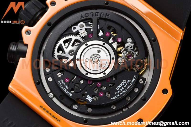 Hublot - Big Bang Unico 42mm Orange CER/RU Orn/Ske BBF A1280