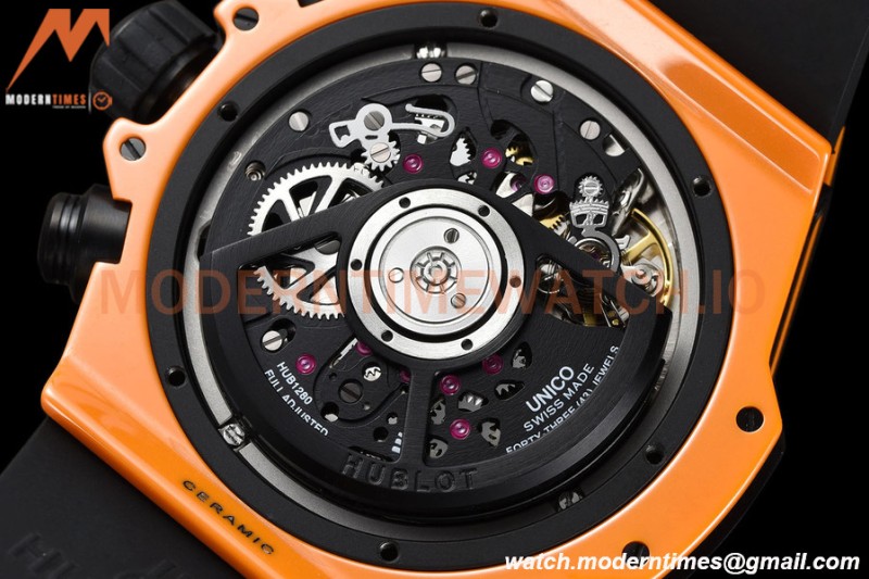 Hublot - Big Bang Unico 42mm Orange CER/RU Orn/Ske BBF A1280