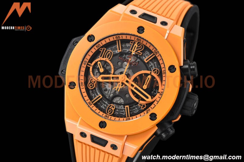 Hublot - Big Bang Unico 42mm Orange CER/RU Orn/Ske BBF A1280