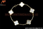 Van Cleef & Arpels 5 Motif Vintage Alhambra Malachite Gold Bracelet – 아이코닉한 레플리카
