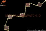 Van Cleef & Arpels 5 Motif Vintage Alhambra Malachite Gold Bracelet – 아이코닉한 레플리카