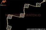Van Cleef & Arpels 5 Motif Vintage Alhambra Malachite Gold Bracelet – 아이코닉한 레플리카
