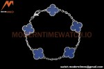 Van Cleef & Arpels 5 Motif Vintage Alhambra Malachite Silver Bracelet – 아이코닉한 레플리카