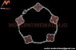 Van Cleef & Arpels 5 Motif Vintage Alhambra Malachite Silver Bracelet – 아이코닉한 레플리카