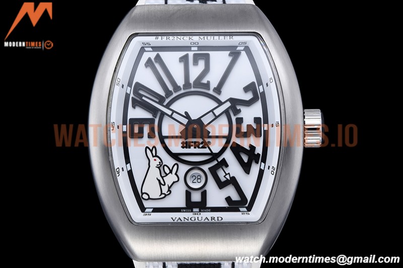 Franck Muller - Vanguard Mens FR2 SB/RU Wht/Num ABF A2824
