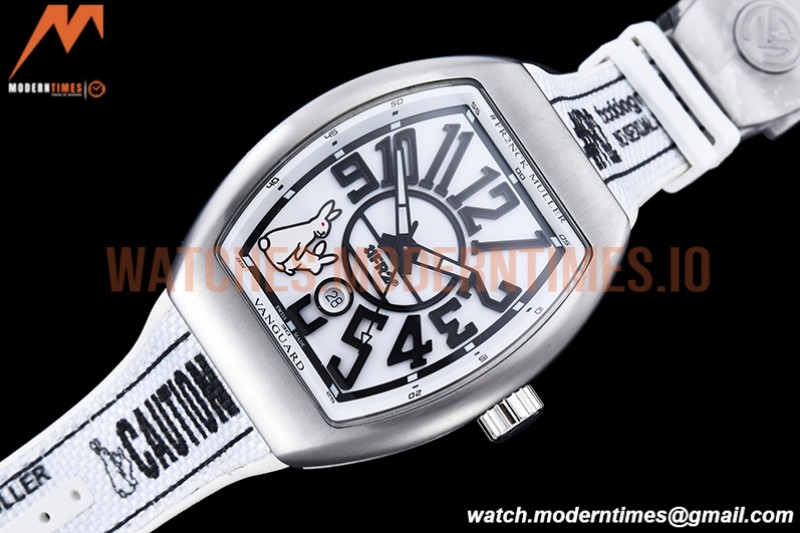 Franck Muller - Vanguard Mens FR2 SB/RU Wht/Num ABF A2824