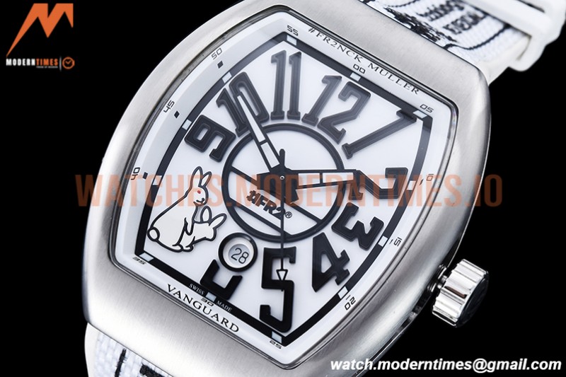 Franck Muller - Vanguard Mens FR2 SB/RU Wht/Num ABF A2824