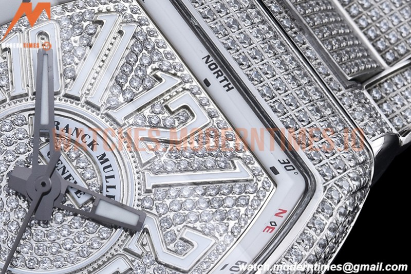 Franck Muller - Vanguard Mens Wht Diam Dia/Dia Dia/Num ABF A2824