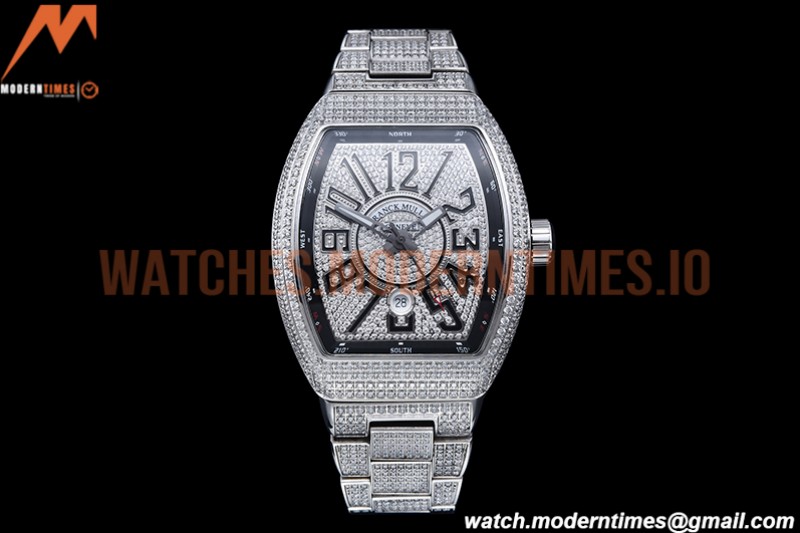 Franck Muller - Vanguard Mens Blk Diam Dia/Dia Dia/Num ABF A2824