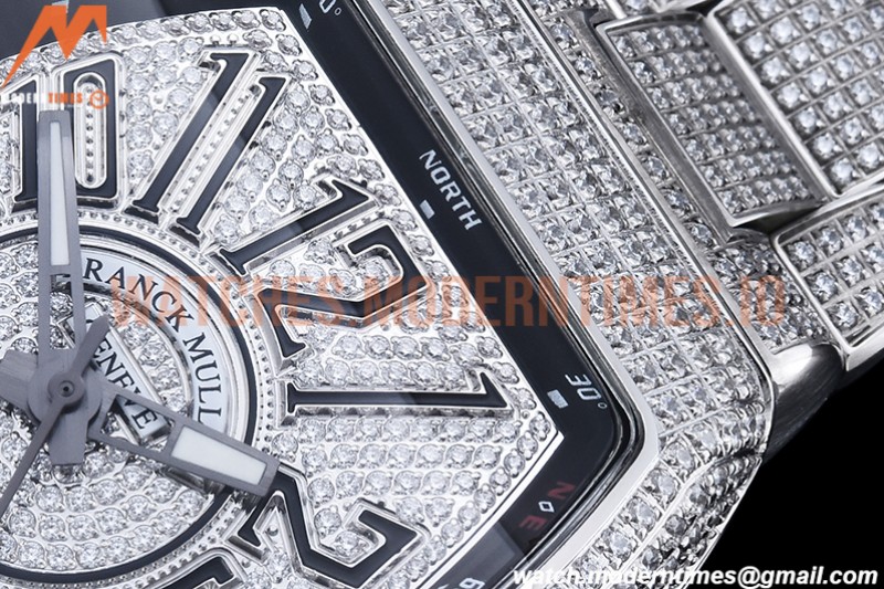 Franck Muller - Vanguard Mens Blk Diam Dia/Dia Dia/Num ABF A2824