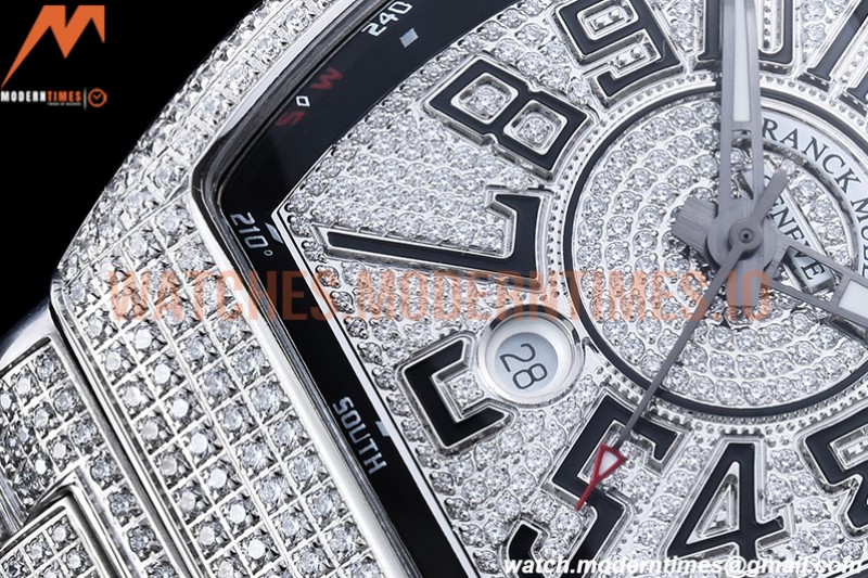 Franck Muller - Vanguard Mens Blk Diam Dia/Dia Dia/Num ABF A2824