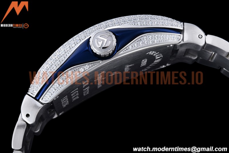 Franck Muller - Vanguard Mens Blue CG Diam Dia/Dia Dia/Num ABF A2824