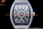 Franck Muller - Vanguard Mens Blue CG Diam Dia/Dia Dia/Num ABF A2824