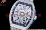 Franck Muller - Vanguard Mens Blue CG Diam Dia/Dia Dia/Num ABF A2824