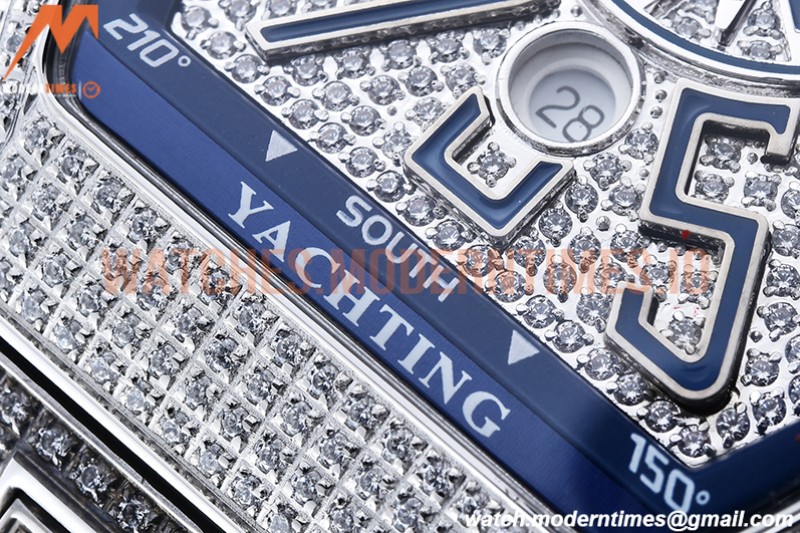 Franck Muller - Vanguard Mens Blue CG Diam Dia/Dia Dia/Num ABF A2824