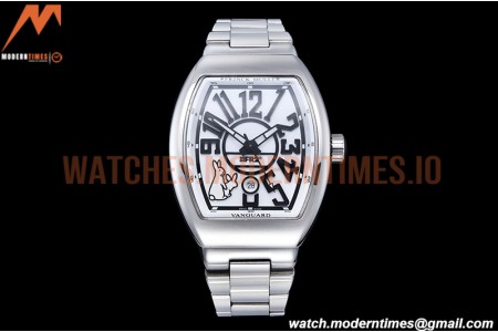 Franck Muller - Vanguard Mens FR2 SS/SS Wht/Num ABF A2824