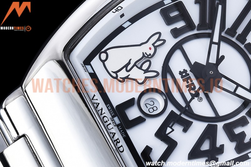 Franck Muller - Vanguard Mens FR2 SS/SS Wht/Num ABF A2824