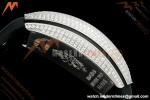 Franck Muller - Vanguard Yachting V45 Silver Dragon King Full Diamond Blk/Dia Black Nylon Strap ABF A2824