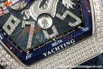 Franck Muller - Vanguard Yachting V45 Silver Dragon King Full Diamond Blu/Dia Blue Nylon Strap ABF A2824 | 프랭크 뮬러 - 뱅가드 요팅 V45 실버 드래곤 킹 풀 다이아몬드 블루/다이아몬드 블루 나일론 스트랩 ABF A2824