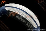 Franck Muller - Vanguard Yachting V45 Silver Dragon King Full Diamond Blu/Dia Blue Nylon Strap ABF A2824 | 프랭크 뮬러 - 뱅가드 요팅 V45 실버 드래곤 킹 풀 다이아몬드 블루/다이아몬드 블루 나일론 스트랩 ABF A2824