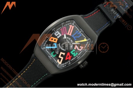 Franck Muller - Vanguard V45 Black PVD/NY Black Nylon Strap ABF A2824