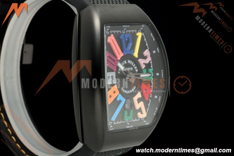 Franck Muller - Vanguard V45 Black PVD/NY Black Nylon Strap ABF A2824 | 프랭크 뮬러 - 뱅가드 V45 블랙 PVD/NY 블랙 나일론 스트랩 ABF A2824