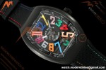 Franck Muller - Vanguard V45 Black PVD/NY Black Nylon Strap ABF A2824 | 프랭크 뮬러 - 뱅가드 V45 블랙 PVD/NY 블랙 나일론 스트랩 ABF A2824