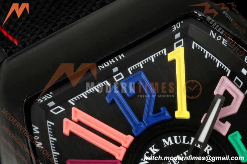 Franck Muller - Vanguard V45 Black PVD/NY Black Nylon Strap ABF A2824 | 프랭크 뮬러 - 뱅가드 V45 블랙 PVD/NY 블랙 나일론 스트랩 ABF A2824