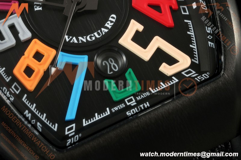 Franck Muller - Vanguard V45 Black PVD/NY Black Nylon Strap ABF A2824 | 프랭크 뮬러 - 뱅가드 V45 블랙 PVD/NY 블랙 나일론 스트랩 ABF A2824