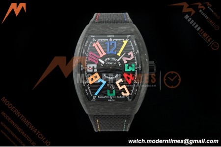 Franck Muller - Vanguard V45 Carbon Color Dream CAB/NY Black Nylon Strap ABF A2824