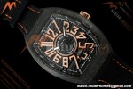 Franck Muller - Vanguard V45 Carbon RG Markers CAB/NY Blk/Wht Nylon Strap ABF A2824