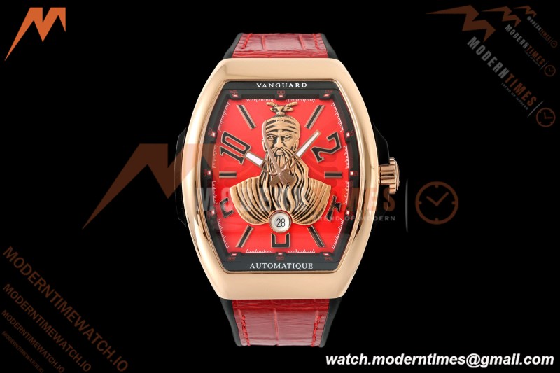 Franck Muller - Vanguard V45 Skenderbeu RG/LE Red/Num ABF A2824 | 프랭크 뮬러 - Vanguard V45 Skenderbeu RG/LE 레드/Num ABF A2824