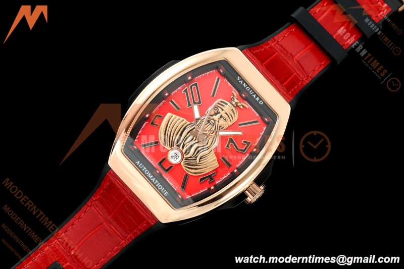 Franck Muller - Vanguard V45 Skenderbeu RG/LE Red/Num ABF A2824 | 프랭크 뮬러 - Vanguard V45 Skenderbeu RG/LE 레드/Num ABF A2824