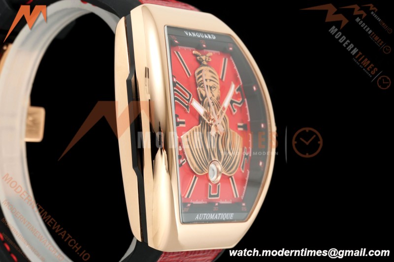 Franck Muller - Vanguard V45 Skenderbeu RG/LE Red/Num ABF A2824 | 프랭크 뮬러 - Vanguard V45 Skenderbeu RG/LE 레드/Num ABF A2824