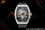 Franck Muller - Vanguard Yachting V45 Silver Dragon King Blk/Num Black Nylon Strap ABF A2824 | 프랭크 뮬러 - 뱅가드 요팅 V45 실버 드래곤 킹 블랙/넘버 블랙 나일론 스트랩 ABF A2824
