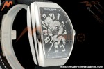 Franck Muller - Vanguard Yachting V45 Silver Dragon King Blk/Num Black Nylon Strap ABF A2824 | 프랭크 뮬러 - 뱅가드 요팅 V45 실버 드래곤 킹 블랙/넘버 블랙 나일론 스트랩 ABF A2824