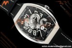 Franck Muller - Vanguard Yachting V45 Silver Dragon King Blk/Num Black Nylon Strap ABF A2824 | 프랭크 뮬러 - 뱅가드 요팅 V45 실버 드래곤 킹 블랙/넘버 블랙 나일론 스트랩 ABF A2824