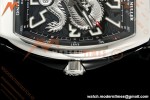 Franck Muller - Vanguard Yachting V45 Silver Dragon King Blk/Num Black Nylon Strap ABF A2824 | 프랭크 뮬러 - 뱅가드 요팅 V45 실버 드래곤 킹 블랙/넘버 블랙 나일론 스트랩 ABF A2824