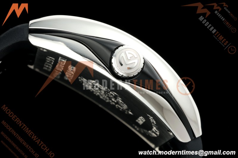 Franck Muller - Vanguard Yachting V45 Silver Dragon King Blk/Num Black Nylon Strap ABF A2824 | 프랭크 뮬러 - 뱅가드 요팅 V45 실버 드래곤 킹 블랙/넘버 블랙 나일론 스트랩 ABF A2824