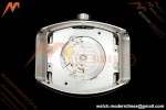 Franck Muller - Vanguard Yachting V45 Silver Dragon King Red/Num Red Leather Strap ABF A2824