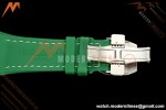 Franck Muller - Vanguard Yachting V45 Silver Dragon King Grn/Num Green Leather Strap ABF A2824