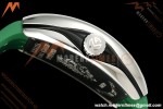 Franck Muller - Vanguard Yachting V45 Silver Dragon King Grn/Num Green Leather Strap ABF A2824