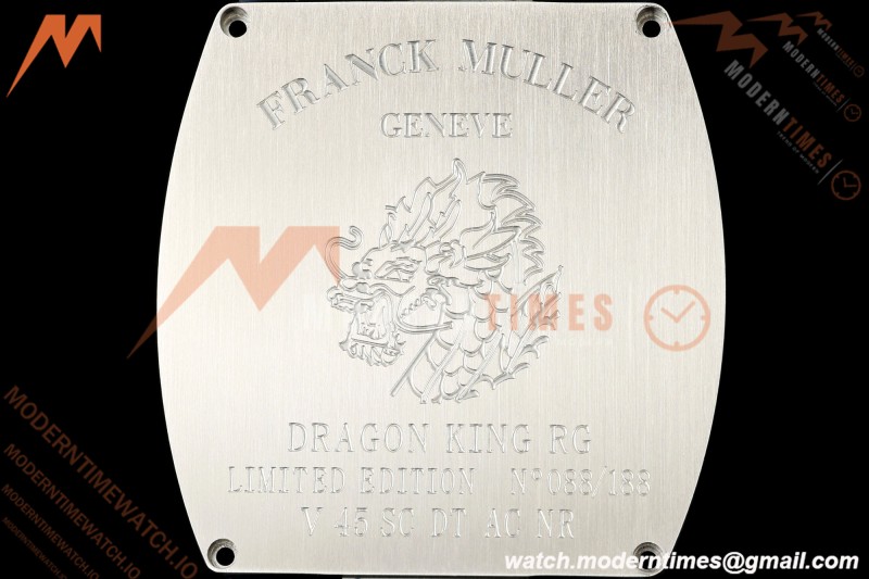 Franck Muller - Vanguard Yachting V45 Silver Dragon King Blu/Num Blue Leather Strap ABF A2824 | 프랭크 뮬러 - 뱅가드 요팅 V45 실버 드래곤 킹 블루/넘 블루 가죽 스트랩 ABF A2824