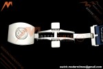 Franck Muller - Vanguard Yachting V45 Silver Dragon King Blu/Num Blue Leather Strap ABF A2824 | 프랭크 뮬러 - 뱅가드 요팅 V45 실버 드래곤 킹 블루/넘 블루 가죽 스트랩 ABF A2824