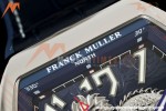 Franck Muller - Vanguard Yachting V45 Silver Dragon King Blu/Num Blue Leather Strap ABF A2824 | 프랭크 뮬러 - 뱅가드 요팅 V45 실버 드래곤 킹 블루/넘 블루 가죽 스트랩 ABF A2824