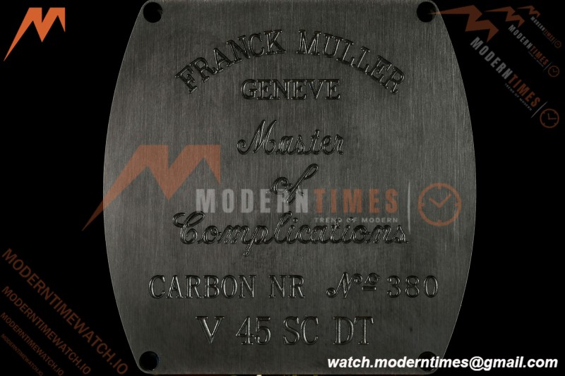 Franck Muller - Vanguard V45 Classic Carbon Orange Markers CAB/LE Black Dial ABF A2824