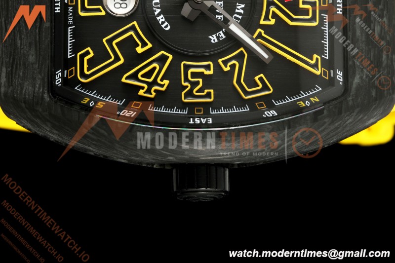 Franck Muller - Vanguard V45 Classic Carbon Orange Markers CAB/LE Black Dial ABF A2824