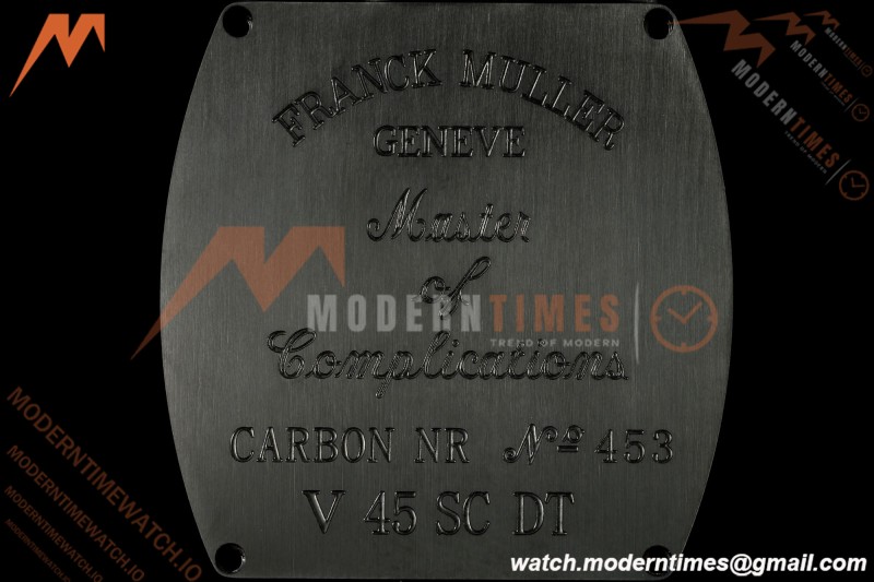 Franck Muller - Vanguard V45 Classic Carbon Blue Markers CAB/NY Black Dial ABF A2824
